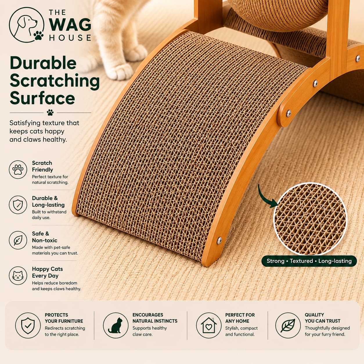 Cat Scratching Ball Toy