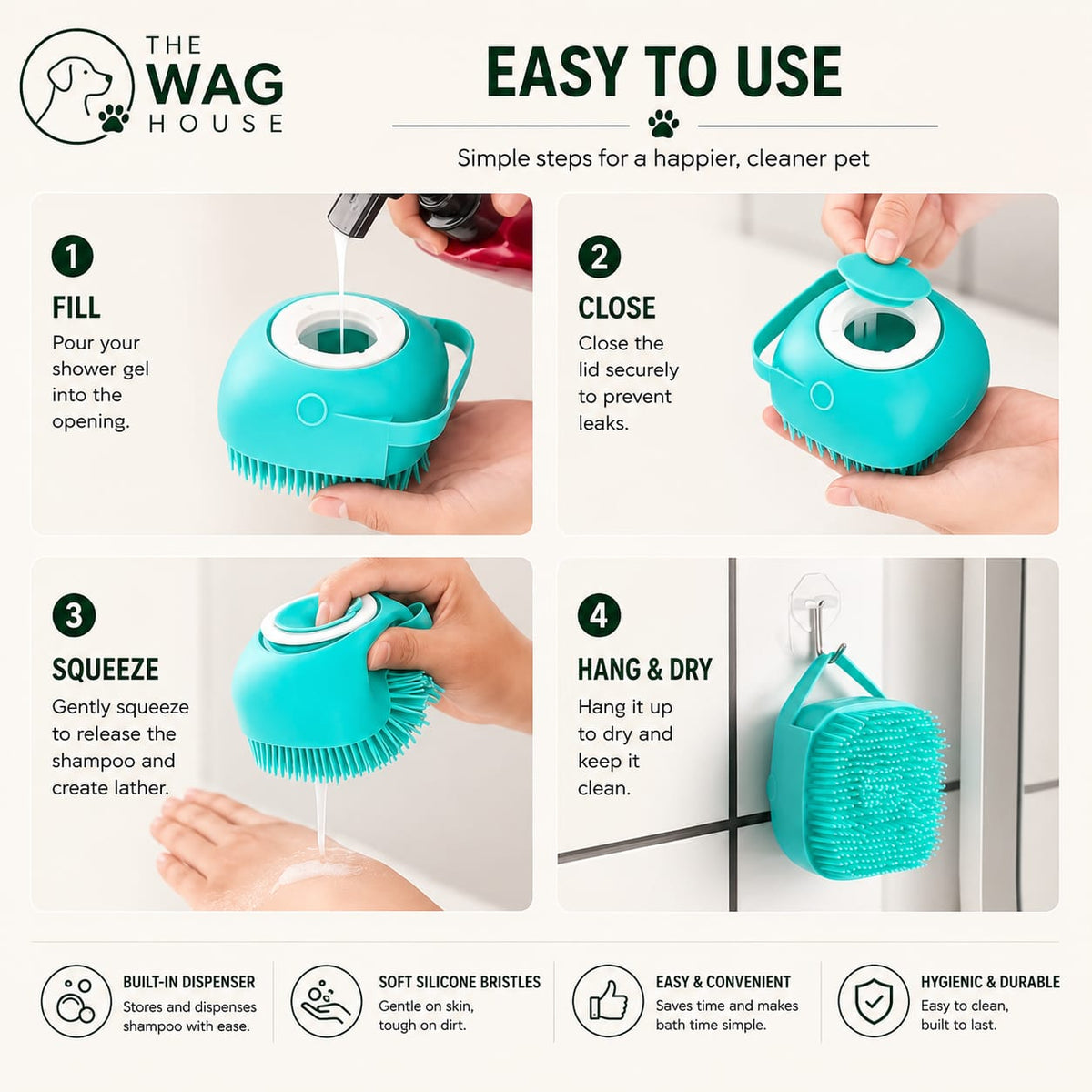 Bath Grooming Brush