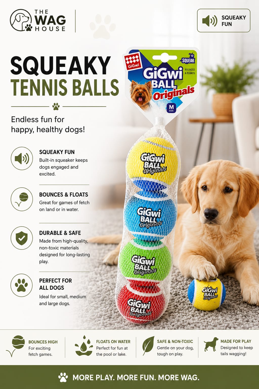 Squeaky Tennis Balls