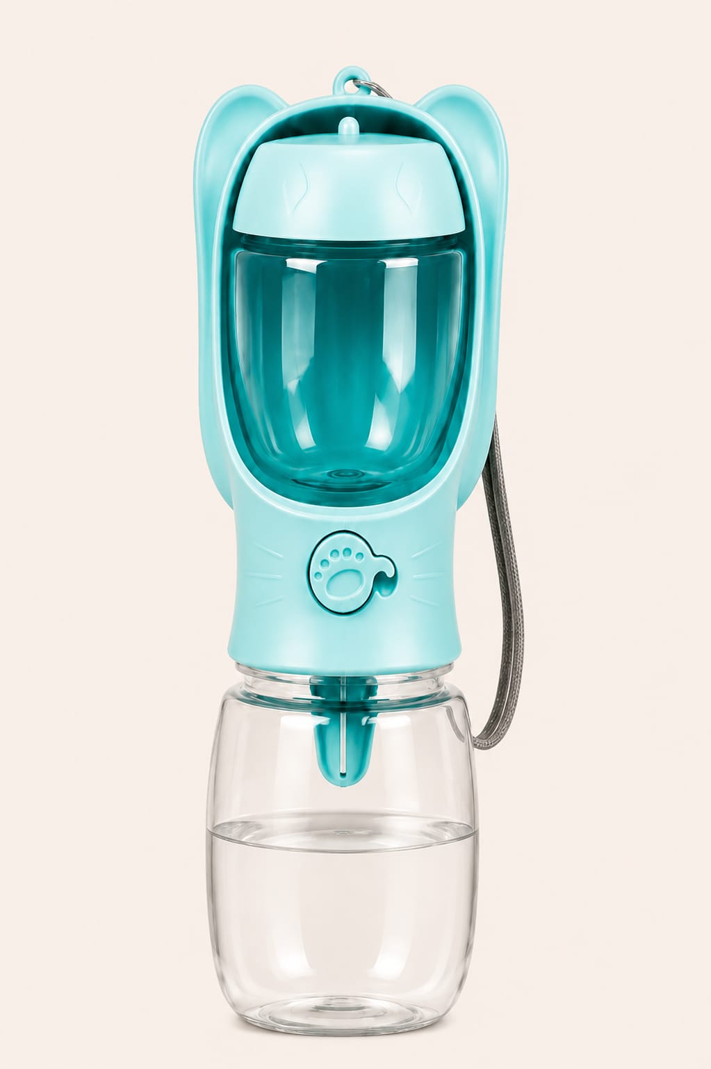 Portable pet water bottle & food container