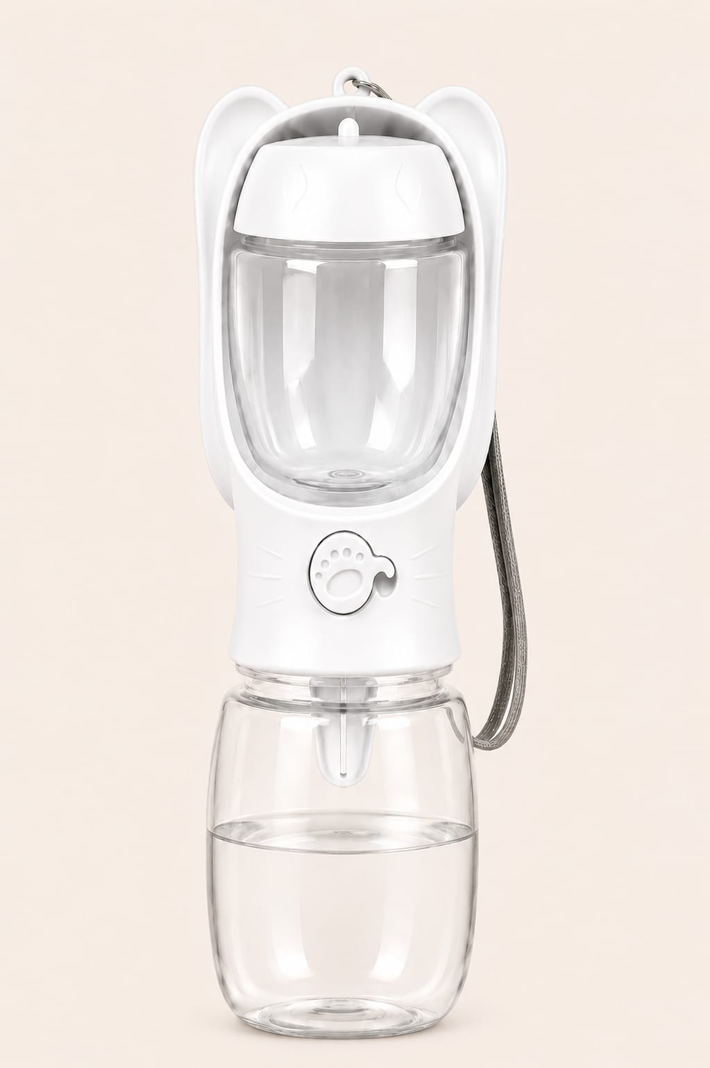 Portable pet water bottle & food container