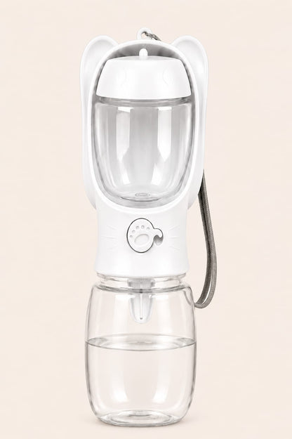 Portable pet water bottle & food container